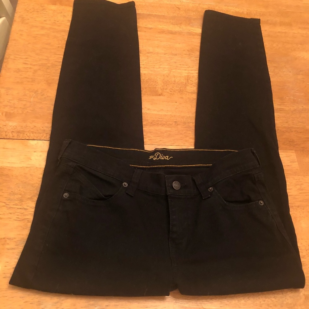 Old Navy Black Denim The Diva Jeans Size 6 reg